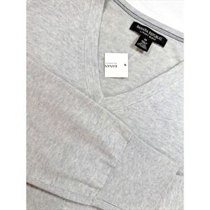 Banana Republic Luxury Blend Women's Gray Med Sweater * Silk Cotton Cashmere NEW